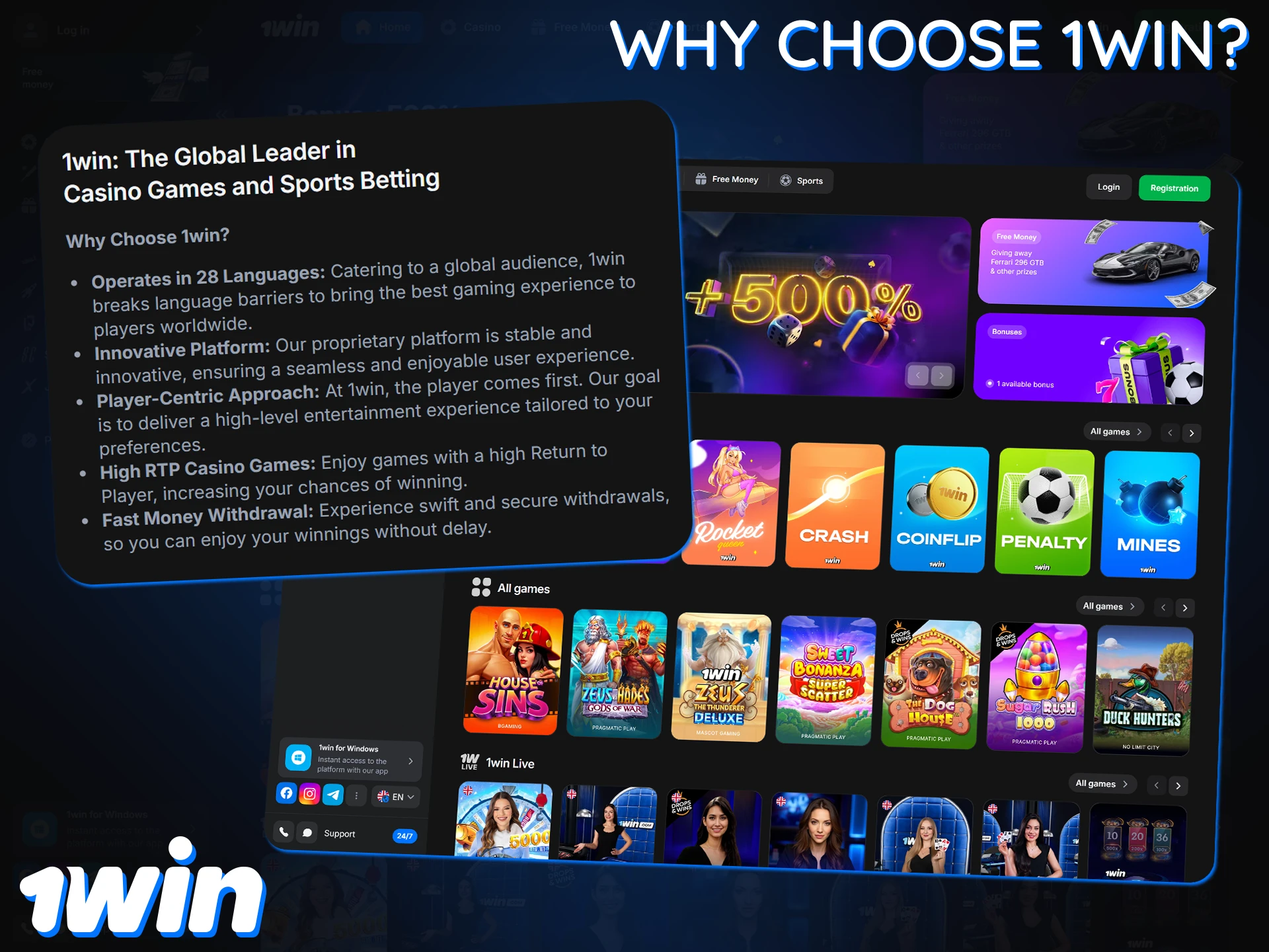 Enjoy a trusted, secure, and rewarding gaming experience at 1Win.