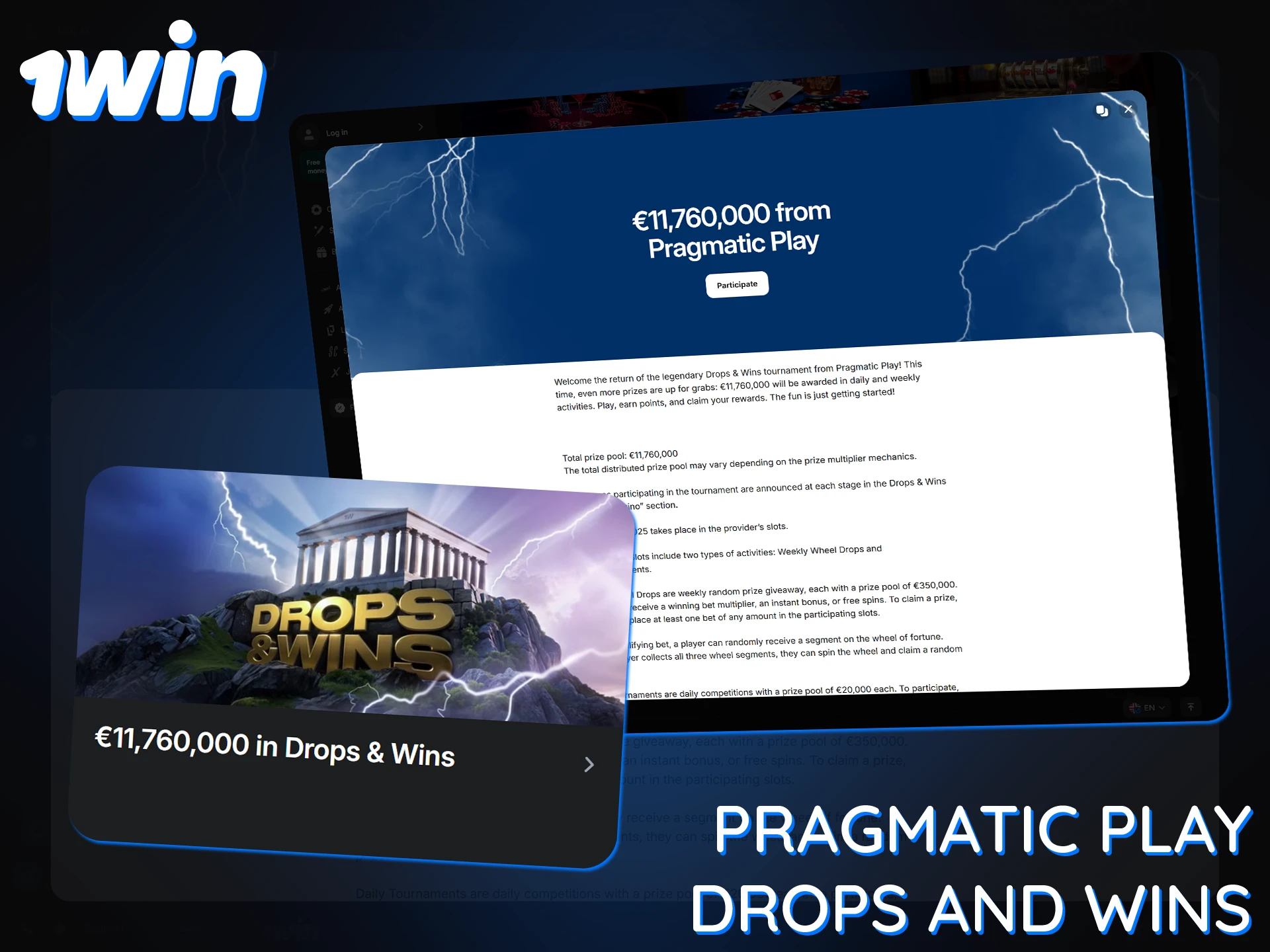 Earn points in Pragmatic Play games on the 1Win to win huge prizes.