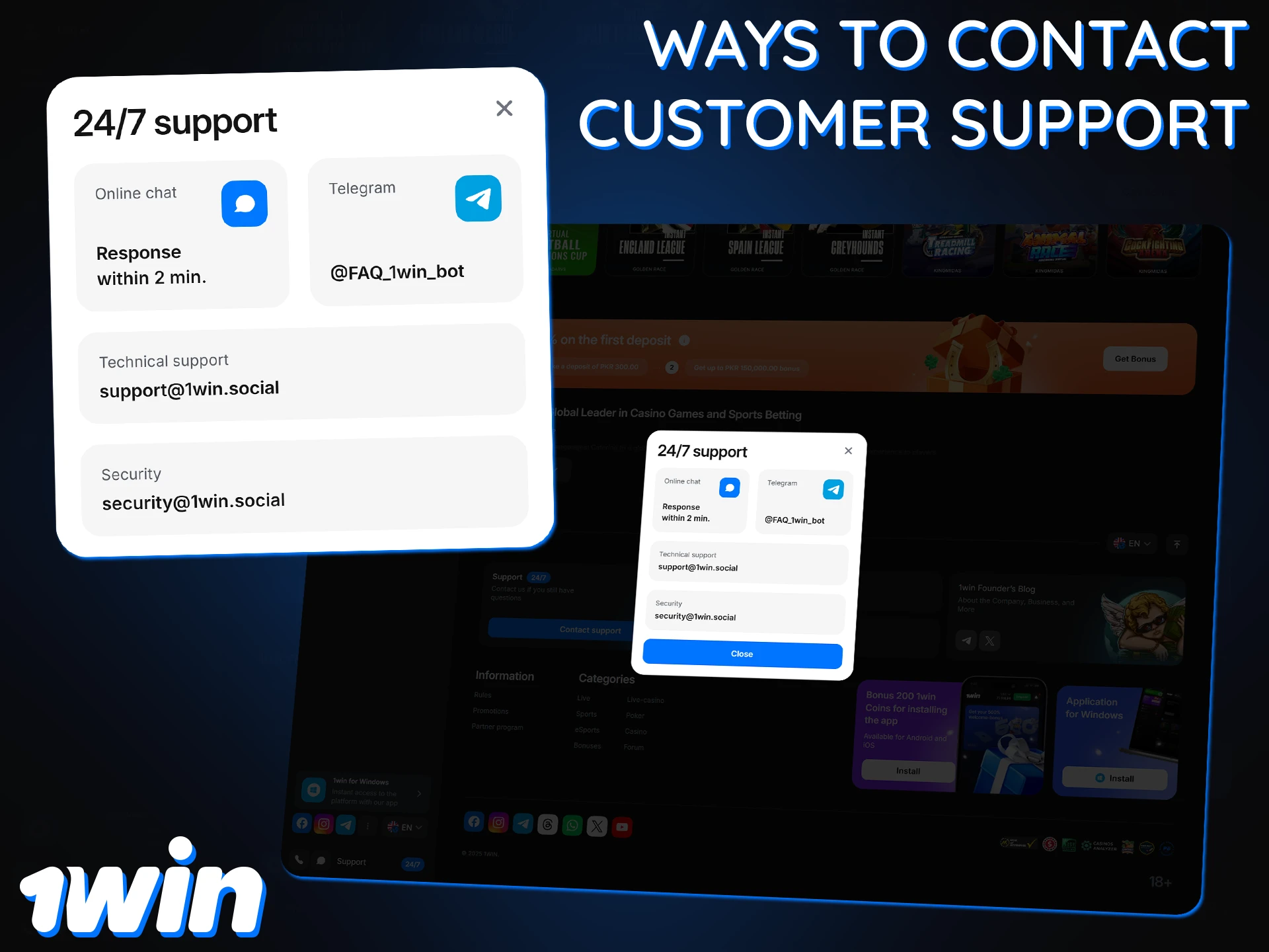 Contact the 1Win support team to resolve any payment issues.