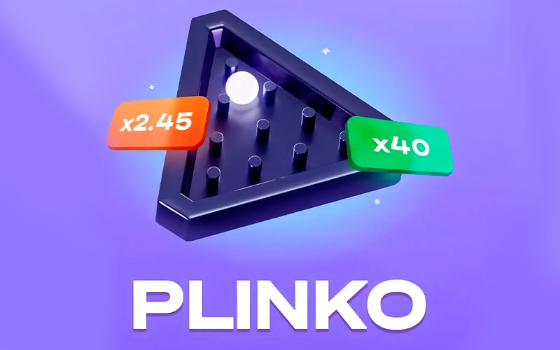 Follow the falling balls in Plinko at 1Win.