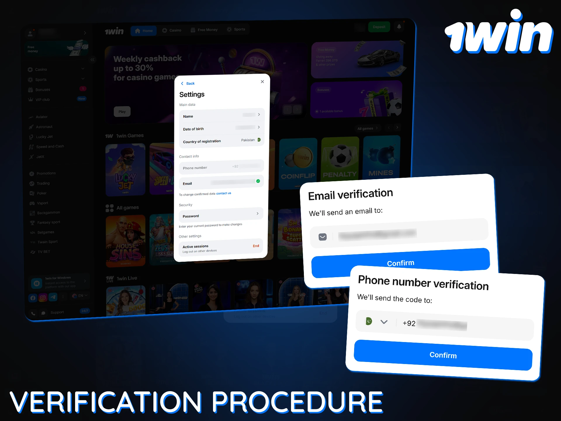 KYC verification protects your 1Win account and allows you to make withdrawals.