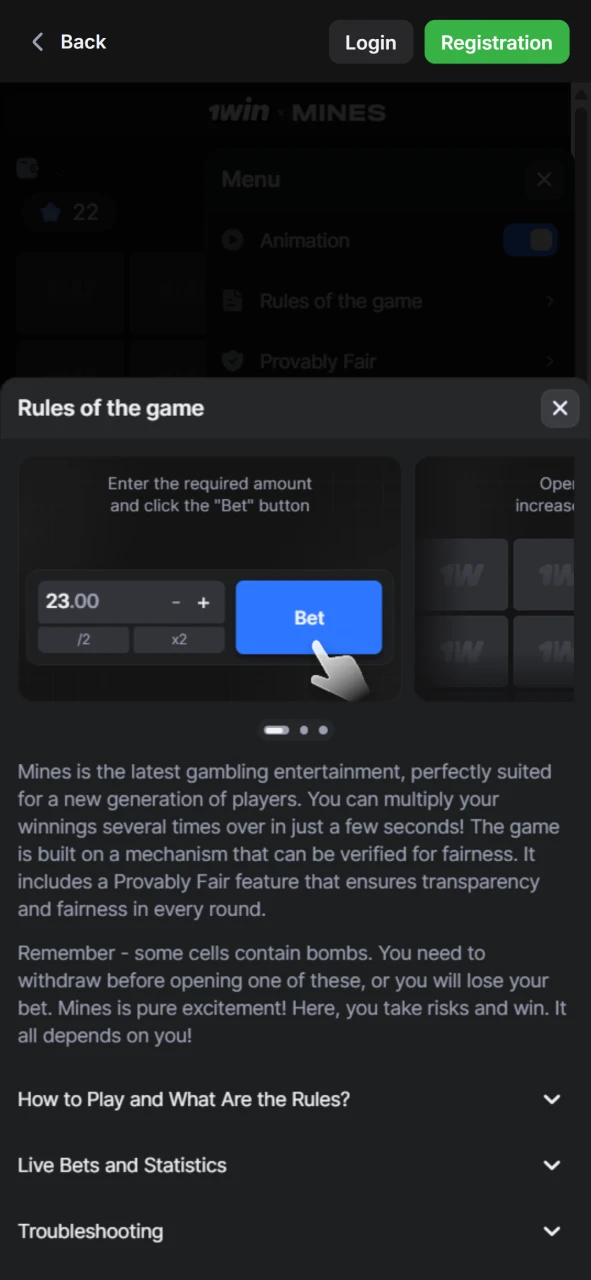 Learn Mines rules easily with 1Win guidance for Pakistan players.