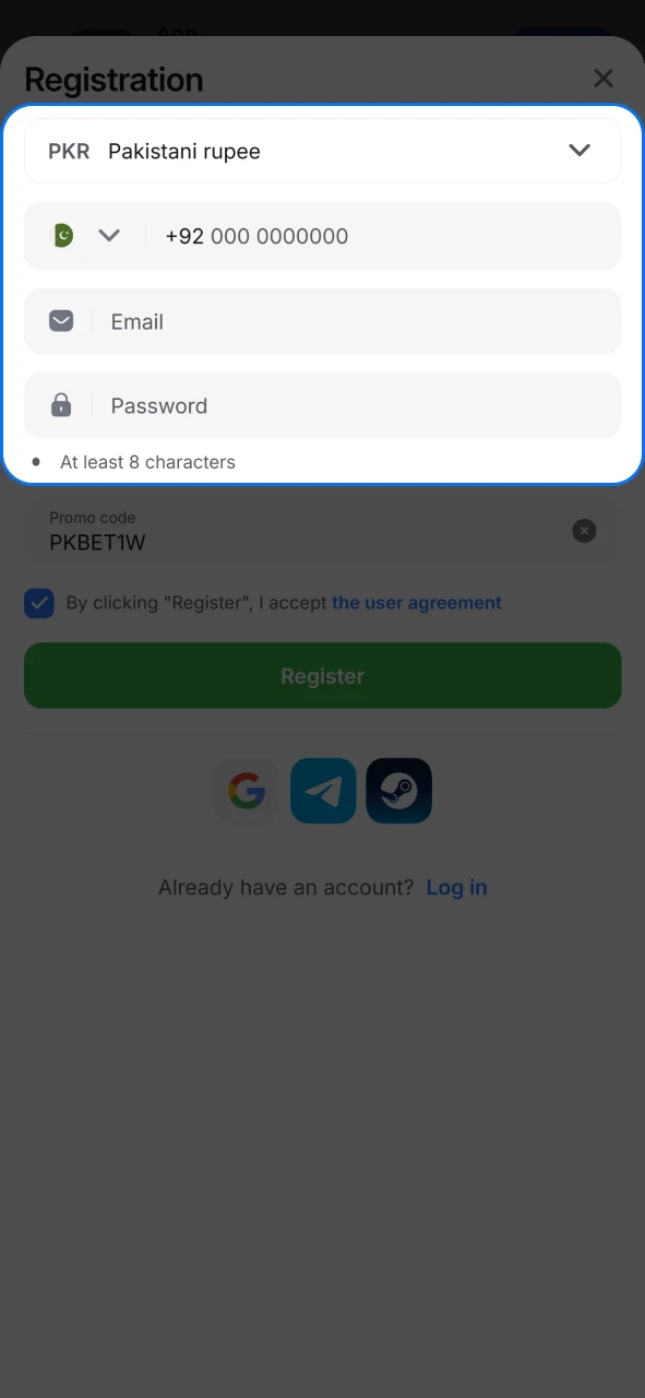 Enter your personal details on 1Win to claim your exclusive promo rewards.