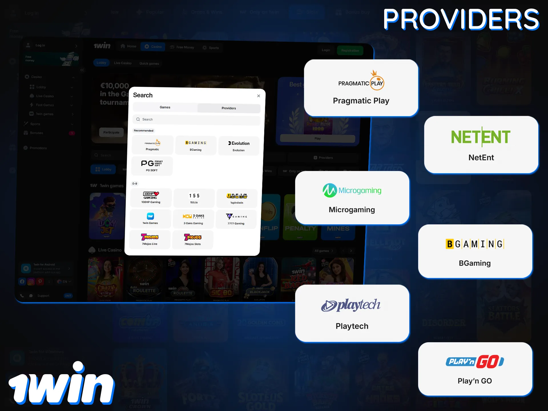 1win works with trusted, licensed providers to make sure that the games are fair.
